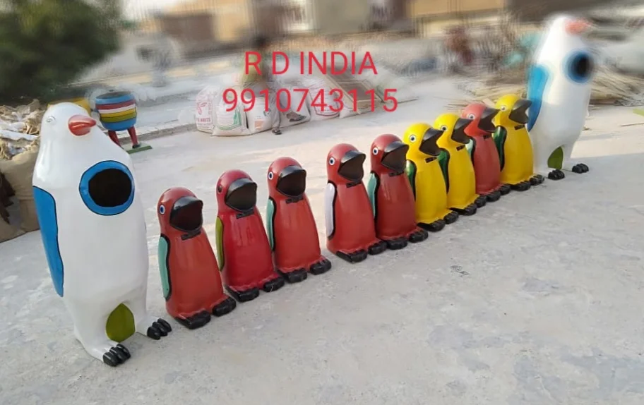 FRP Penguin Dustbin